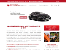 Tablet Screenshot of mentorgroup.pl